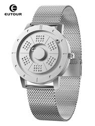 EUTOUR 2025 New Magnetic Fashion Leisure Quartz Simple Men's Watch Stainless Steel Strap Suitable for Men and Women Watch