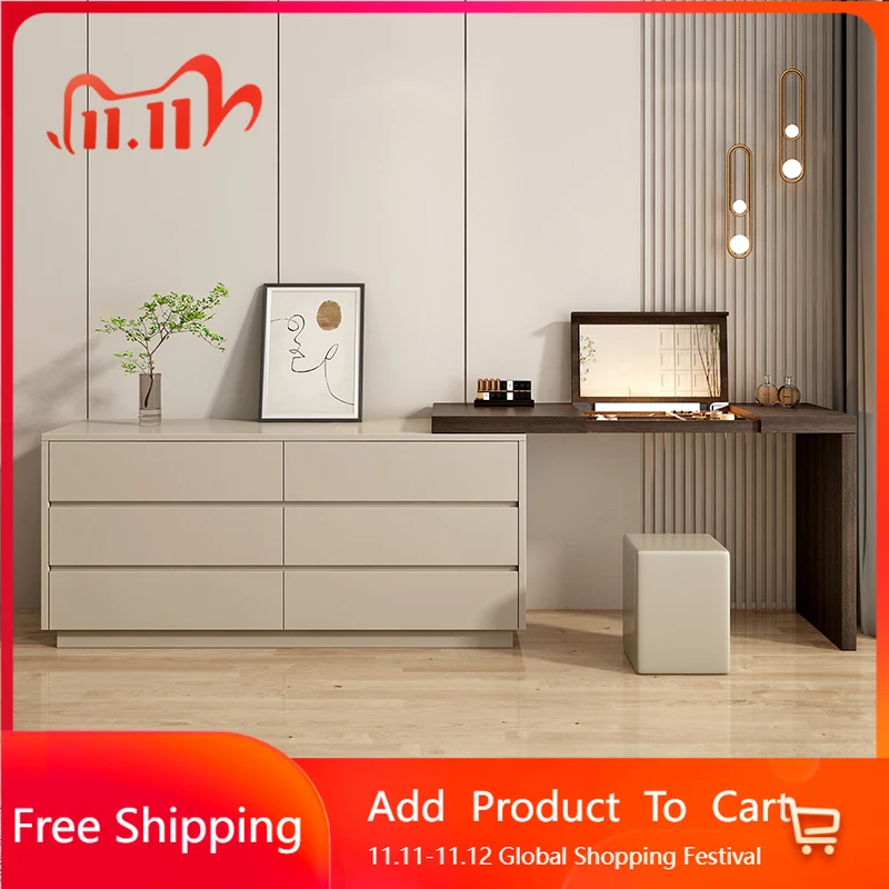 

Living Room Bedroom Vanity Table Modern Makeup Bedside Study Chair Desk Dressing Table Wood Girl Vestidores Trendy Furniture