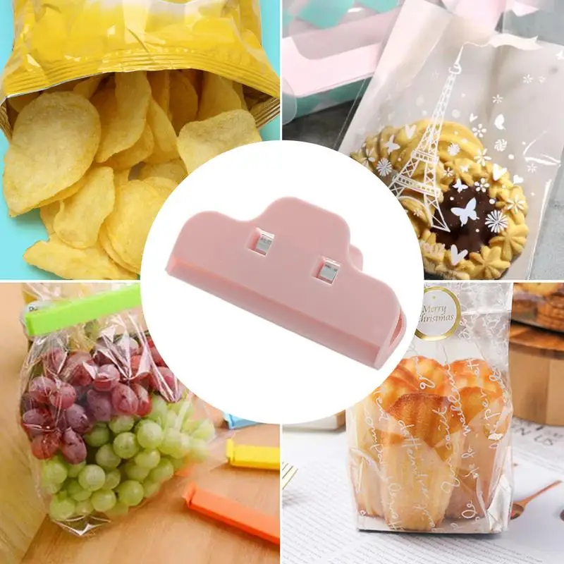 Multipurpose Snack Sealing Clip, Snack Seal Bag Clip, Fresh Keeping Clamp, Selador de pão, Home Kitchen