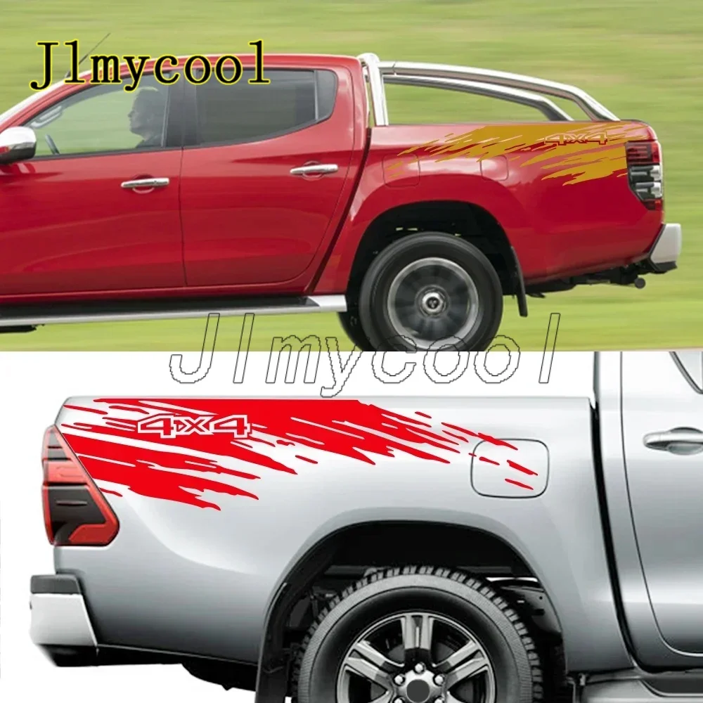 Pegatina estilo Mudslinger para la caja de camionetas Ford F150, Toyota Hilux, Dodge RAM, Isuzu Dmax, GWM Cannon, kit antisalpicaduras para coche, decoración para camión