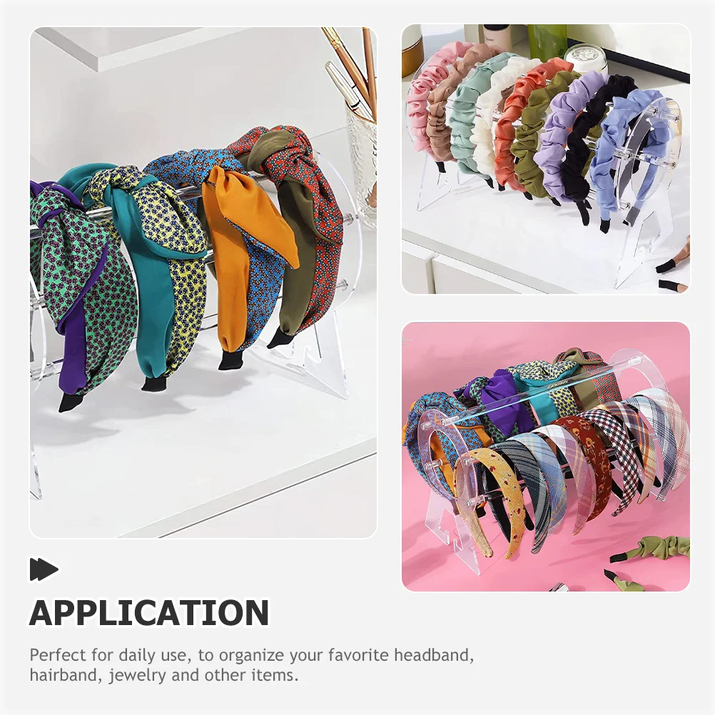 Elegant Headband Organizer Stand Necklace Display Jewelry Rack Smooth Texture Tidy Dressing Table Girls Women Gift