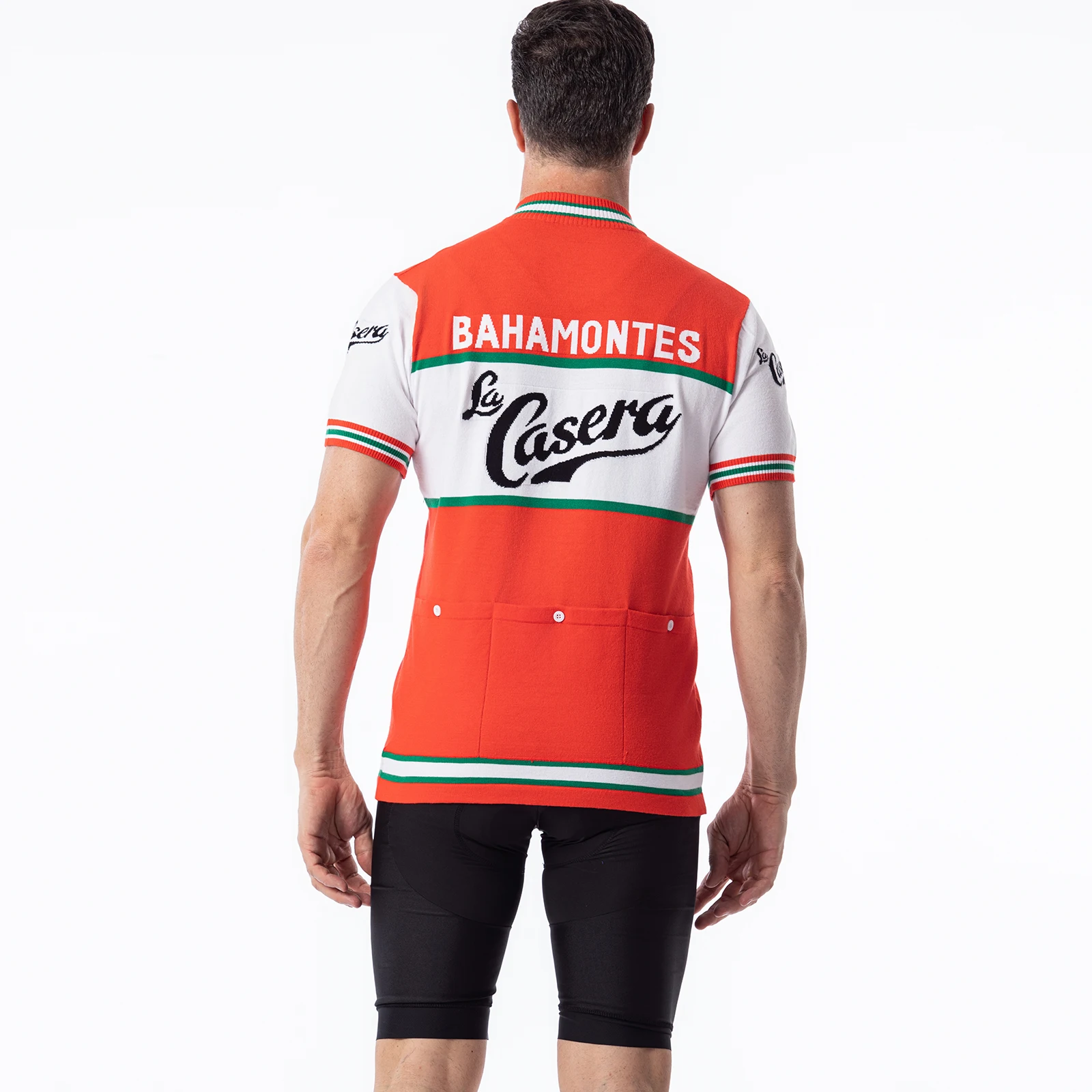 La Casera-Bahamontes Merino Wool Retro Cycling Jersey