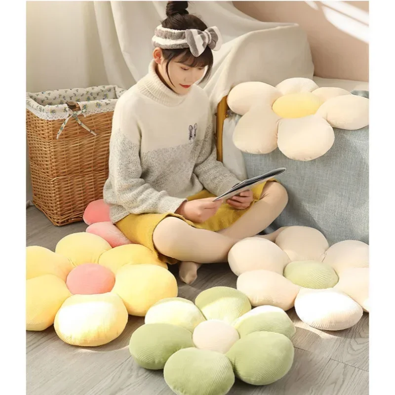 Kinder-Sonnenblumen-weiches Kissen, Gänseblümchen-Matte, Blütenblatt, Blume, niedliches Geburtstagsgeschenk, 40 cm, Heimdekoration, Schlafzimmer, Bürobedarf