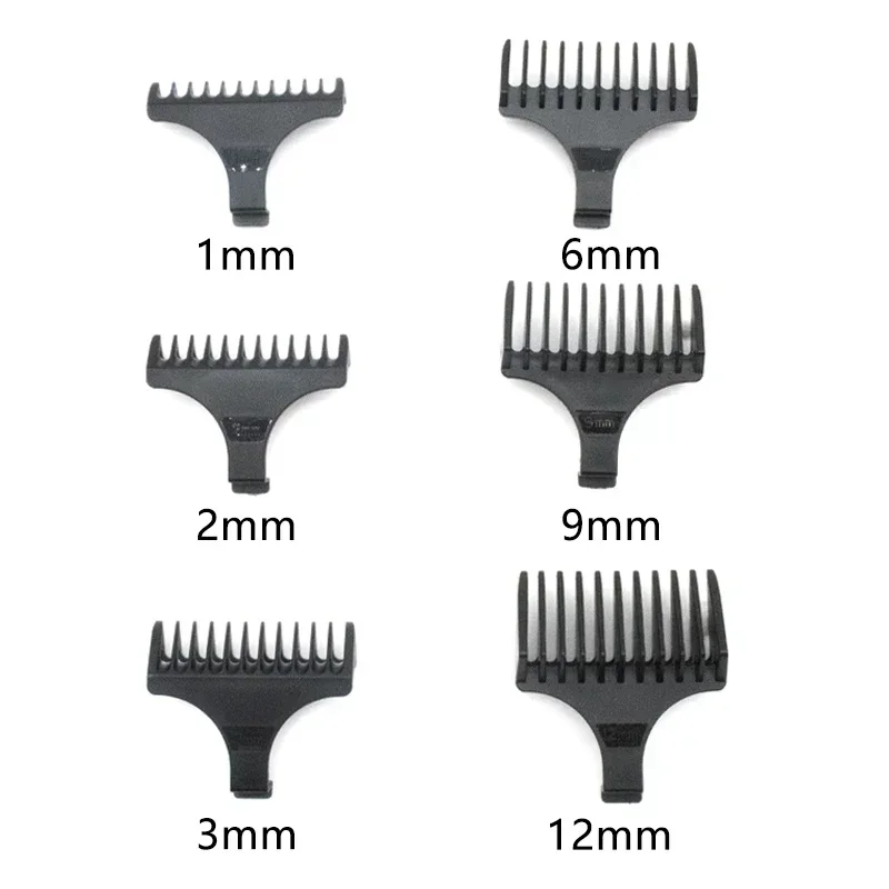 Kemei 1 2 3 6 9 12 mm Hair Trimmer Limit Comb Universal Black Guards Hairdresser Hair Cutting Guide for 5027 1949 5098 9163 5021