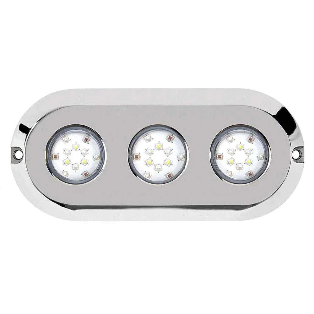 Super Bright 316 Stainless Steel 180W RGBW LED Boat Light Surface Mount 12V Underwater LED Lights Remote APP Control