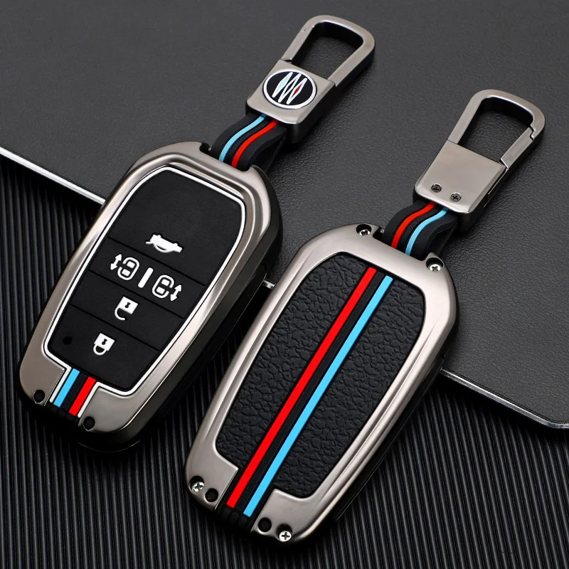 

For Toyota GR Sport C-HR Gazoo RAV4 Racing Mirai Avensis Zinc Alloy Car Key Case Cover Protector Keychain Styling Accessories