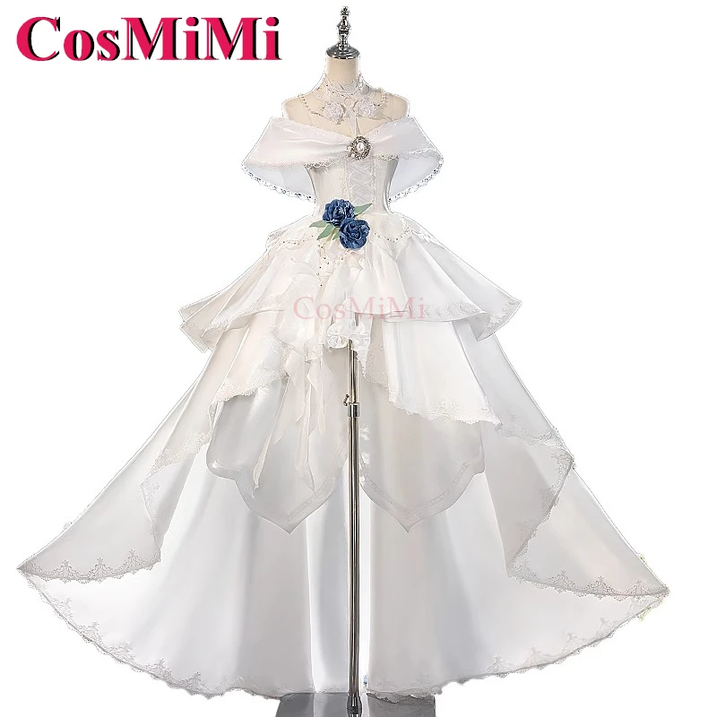 

CosMiMi Game Genshin Impact Furina/Focalors Cosplay Costumes Rose Bride Elegant Wedding Dress Carnival Party Role Play Clothing
