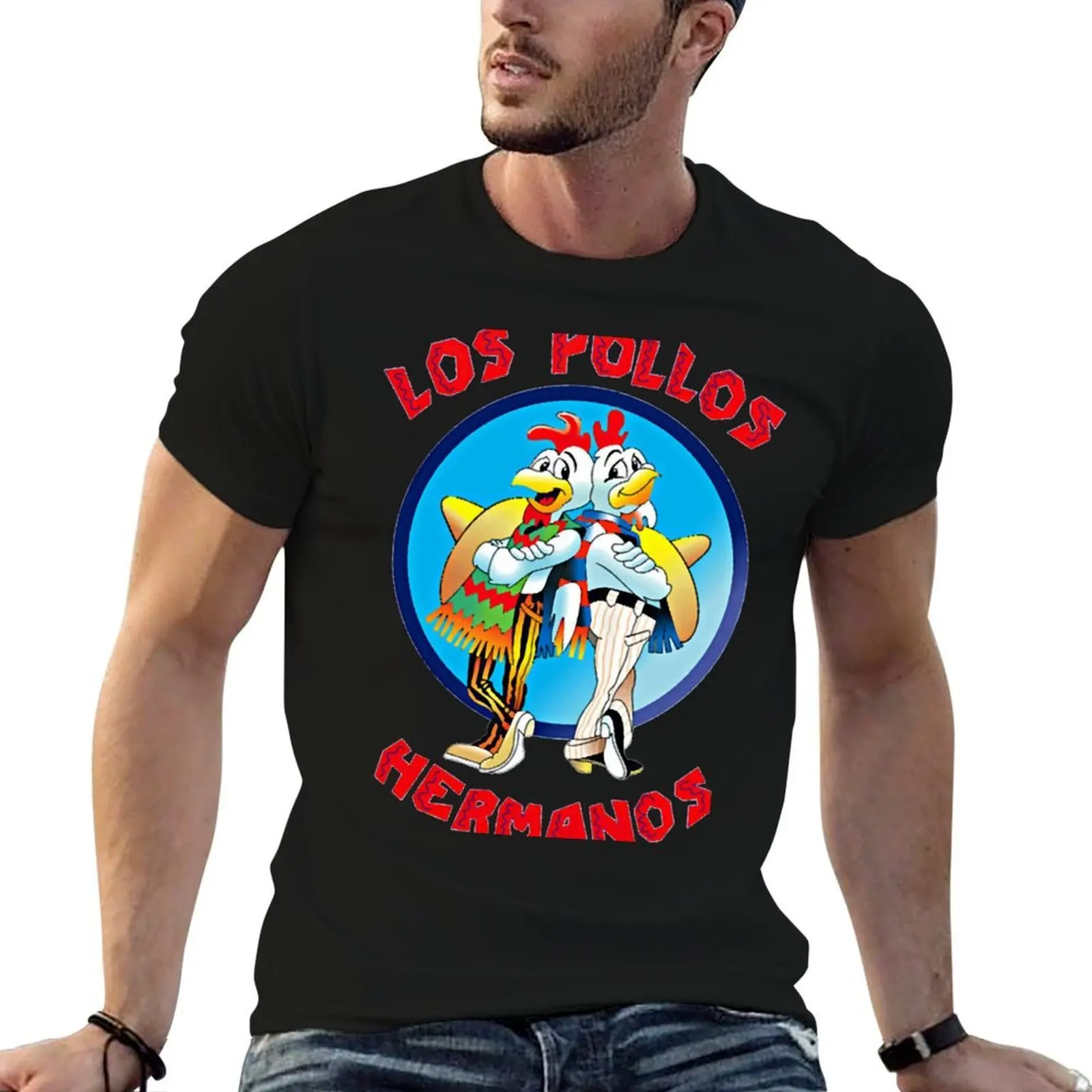 لوس بولوس هيرمانوس تي شيرت تي شيرت للرجل جرافيك خمر تي شيرت للرجل جرافيك تي شيرتات عجيبة