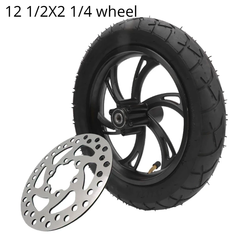 12 Inch 12 1/2X2 1/4 Wheel Tire & Inner Tube & Rim Set Fit for electric scooters E-bike folding bicycles Accessories