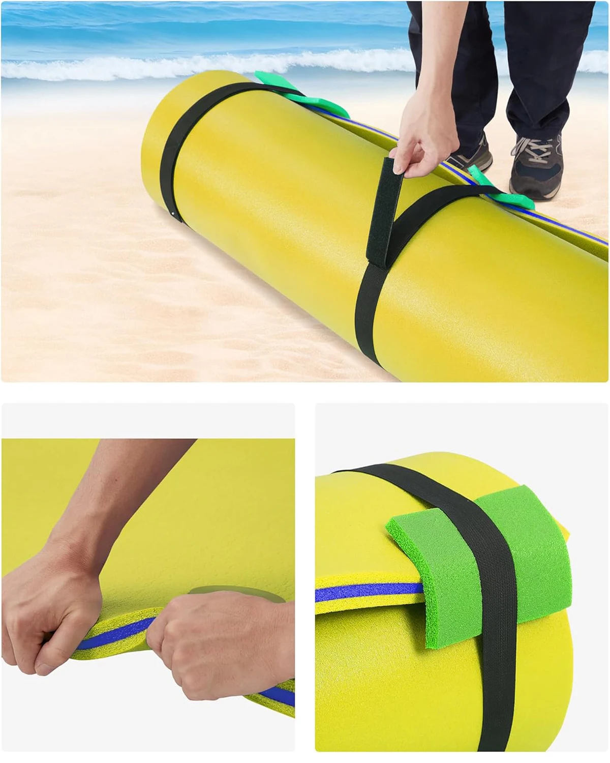8/9/12 Ft Extra Large Floating Mat, Lily Pad Floating ​Mat for Lake & Pool, 3-Layer Tear-Resistant XPE Foam Floating Water Mat