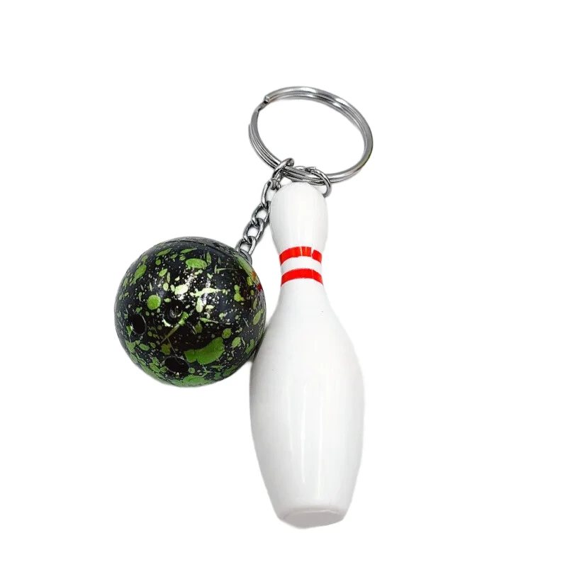 Bowling-Pin-Schlüsselanhänger, modische Sport-Schlüsselanhänger, Handtaschen-Charms, Handtaschen-Taschen-Charms, Sport-Party-Geschenke, Geschenke für Bowling-Enthusiasten – Detail 7