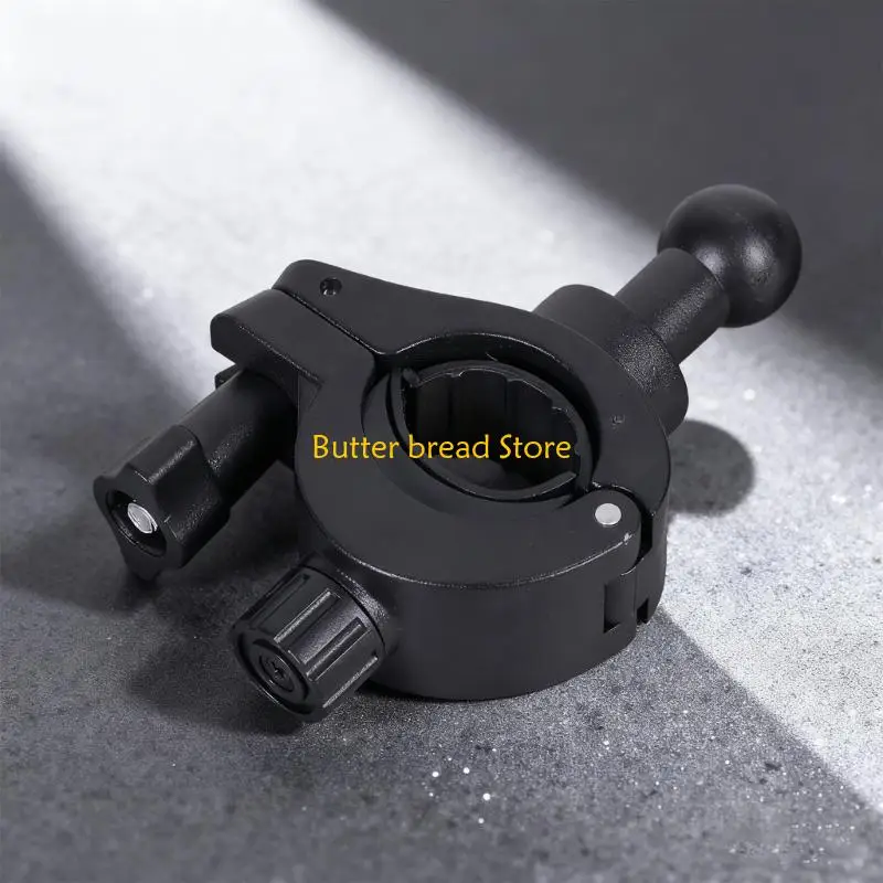 W89C Rotatable Ball Head Base for Tablet Holders 17mm Ball Joint 360 Degree Rotation for Motorcycle Bicycles 15-27mm Tube