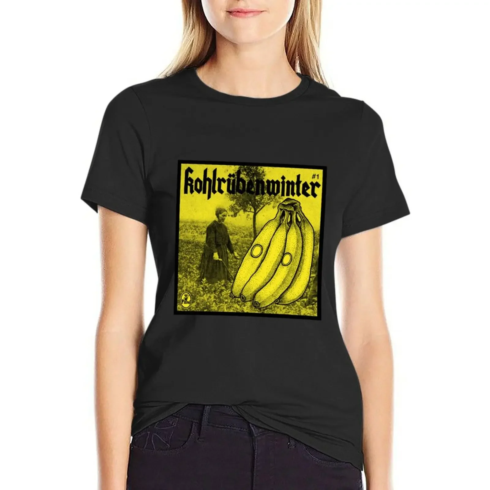 

Pisse Kohlrubenwinter Album T-Shirt quick drying sublime korean fashion plain t shirts for Women
