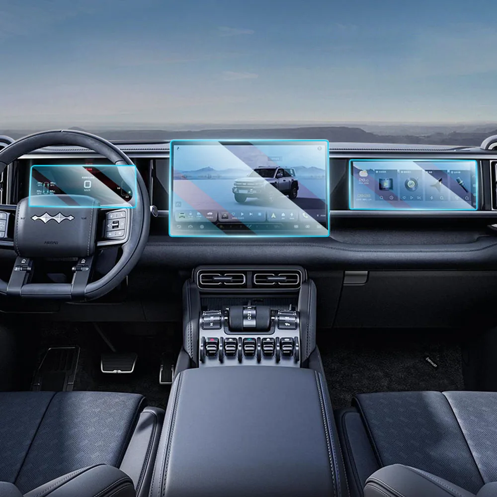 

3 шт. для BYD Leopard 5, навигационный экран, пленка из закаленного стекла высокой четкости, товары для интерьера, защитная пленка для инструментов