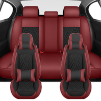 PU Full Set Car Seat Covers For Hyundai Tucson IX35 Kona HB20 i10 Santa Fe i30 i40 Ioniq 5 I20 Solaris Auto Cushion Accessories