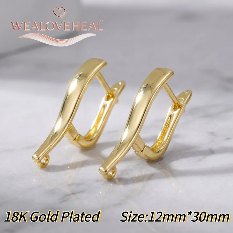 schmuckherstellung zubehör，18K Vergoldete Messing-Ohrhaken mit Zirkonia-Besatz und Öffnung, Funkelnde Zirkon-DIY-Schmuckteile für Ohrringherstellung – Detail 20