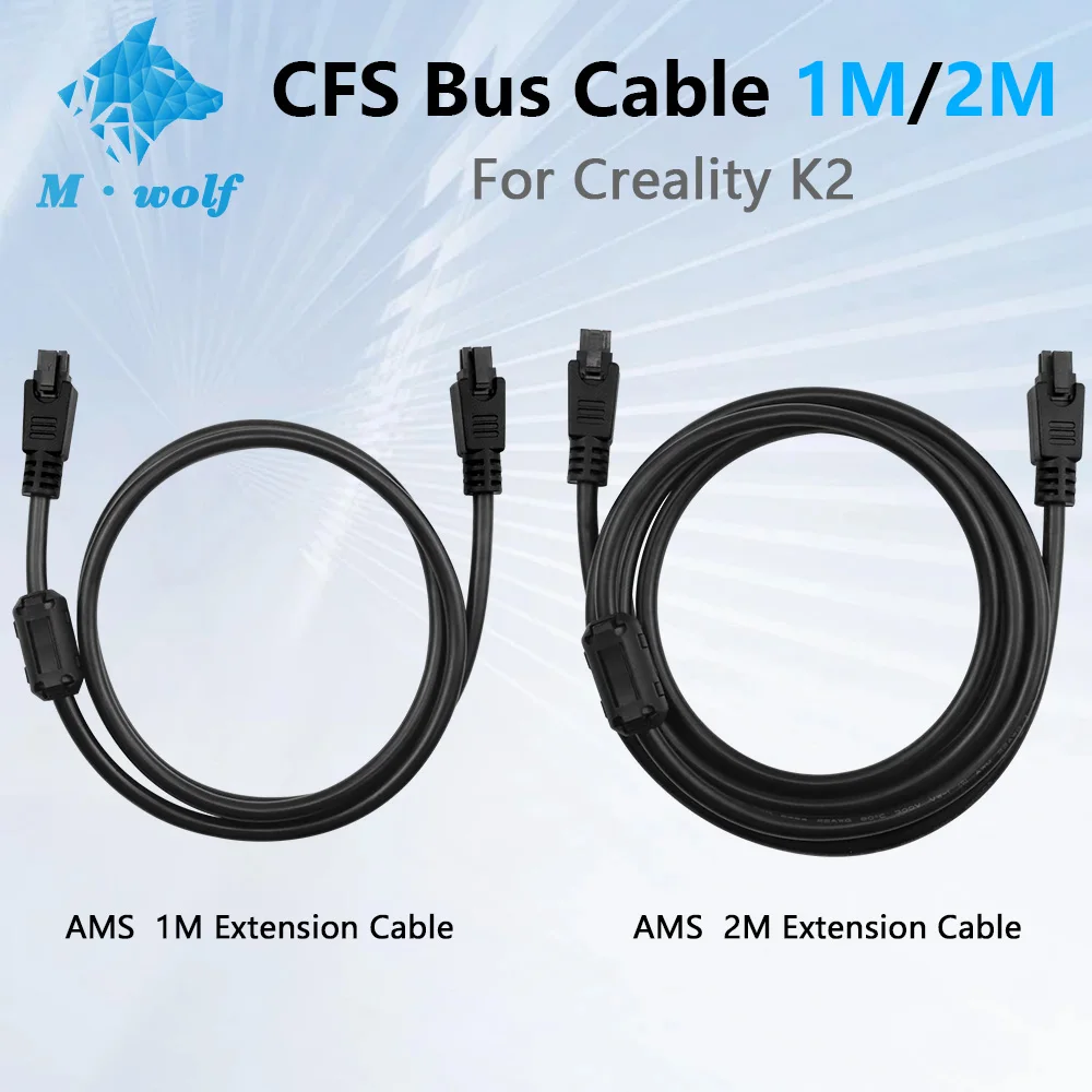 1M /2Meter for Creality CFS 6-pin Bus Cable For K2Plus Combo 3D printer