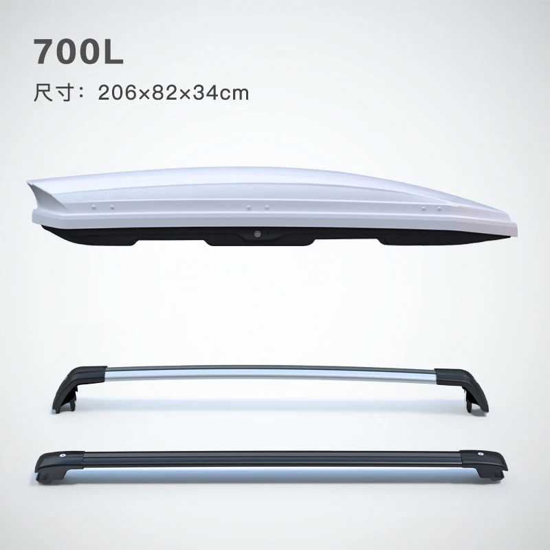 

Customized Camping 700L ABS SUV Universal Roof Rack Luggage Cargo Carrier Storage Car Roof Box