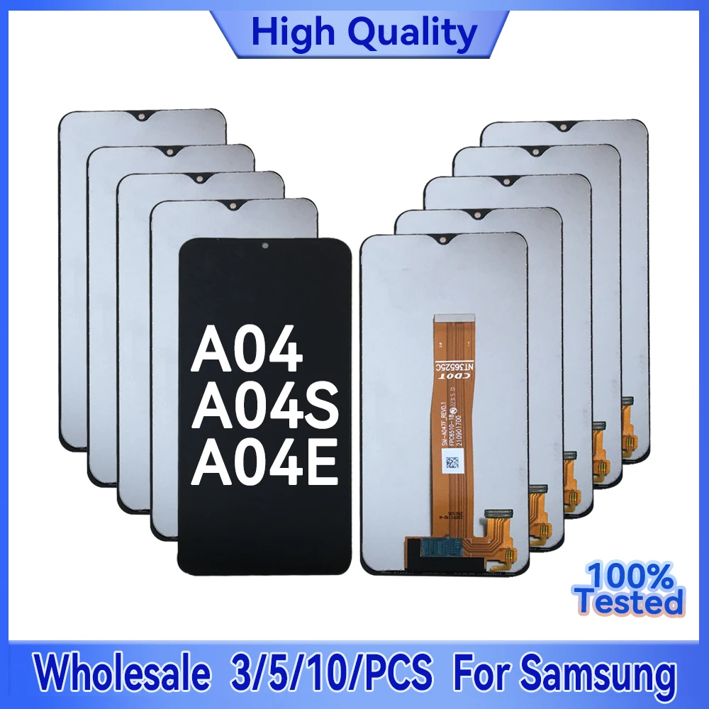

Wholesale 3/5/10 Pieces/Lot For Samsung A04S A047 Screen Lcd Display A04E A042 LCD With Touch Assembly A04 A045 No/With Frame