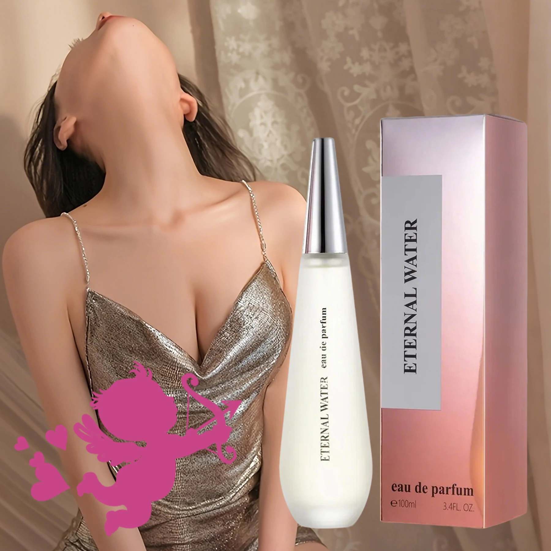 

Perfume for Women Long Lasting, 100ML/3.4oz Spray Perfume with Fruity, Floral & Vanilla Fragrances, Pheromones Perfume for Women