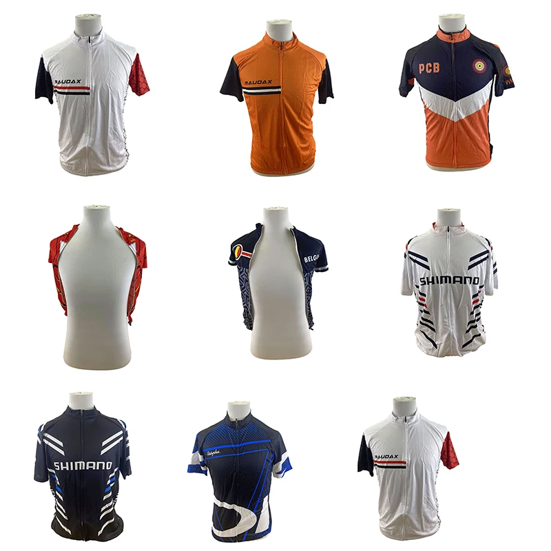 Summer Short Sleeve Bicycle Clothes Cycling Jersey Set Road Bike Cycling Clothing Jersey Set Sport Wear 10 sets