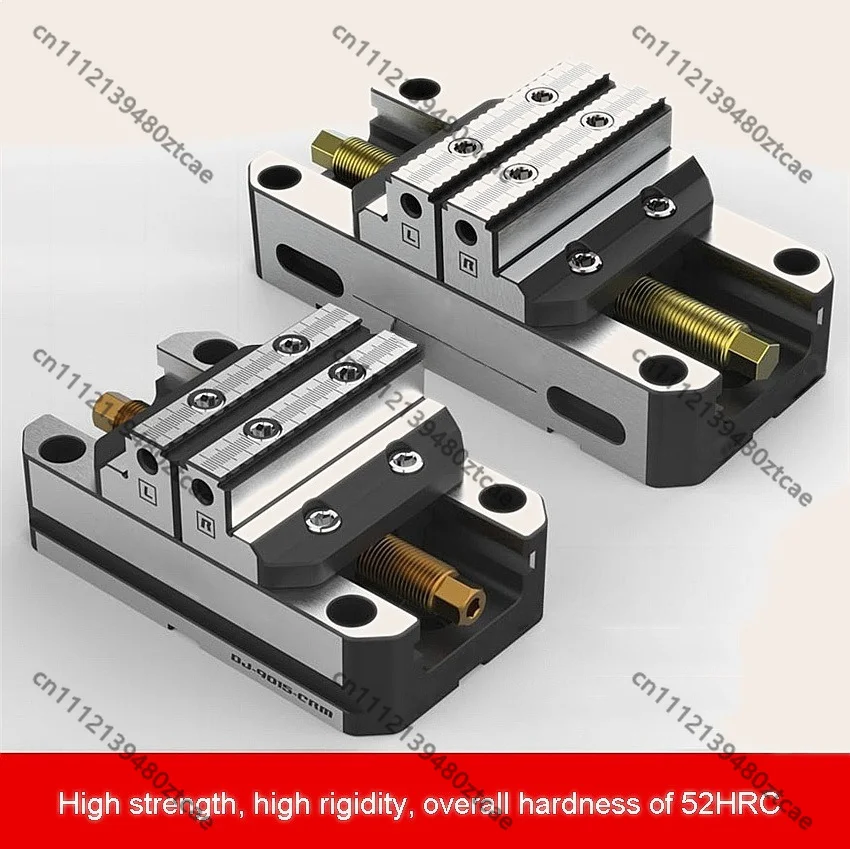 52HRC High Rigidity Self Centering Clamp Vise for 4/5 Axis CNC Milling Fixture