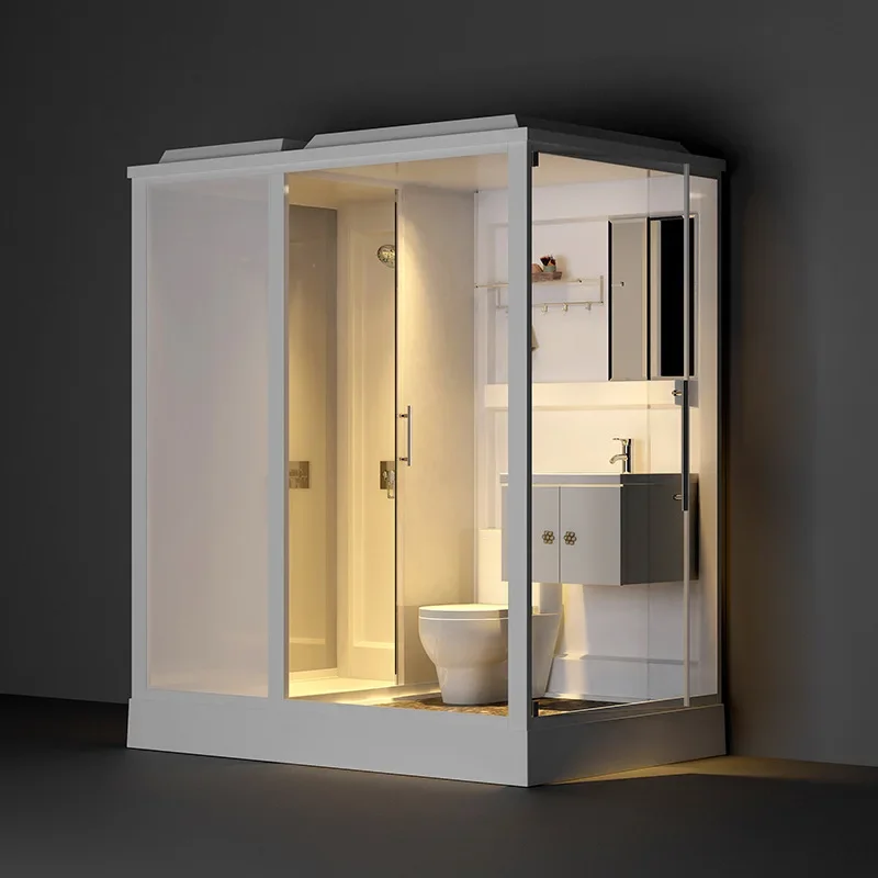 Luxury portable toilet and shower room Prefabricated bathroom Modular shower room with toilet