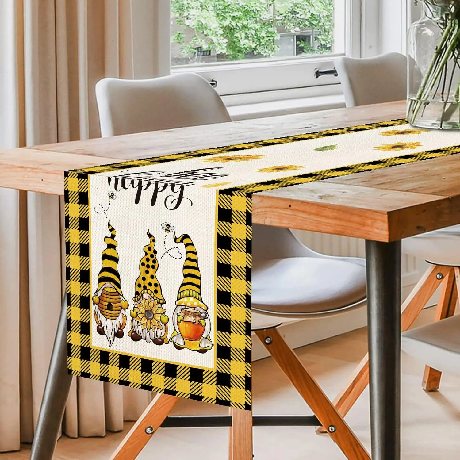 Halloween Table Runner Linen Waterproof TV Cabinet Cloth Festive Decoration Tea Table Mat