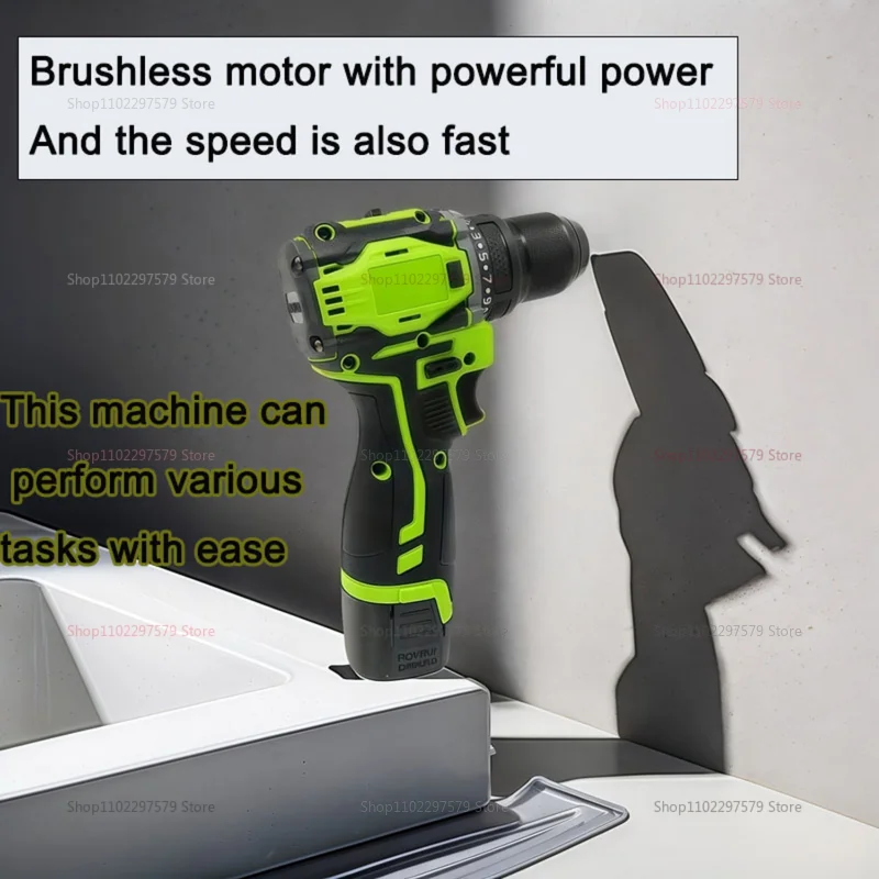 18 V 2-in-1-Lithium-Bohrmaschine und elektrischer Schraubendreher, bürstenloser Motor, 45 Nm Drehmoment, kabelloses Multifunktions-Heimwerkerwerkzeug