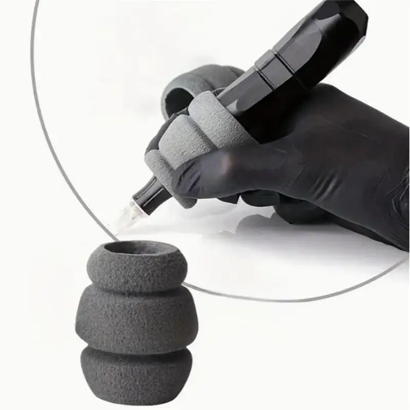 5PCS Shock Absorb Disposable Foam Tattoo Grip Sleeve Protective Tube Cover Tattoo Machine Working Accessory Kit