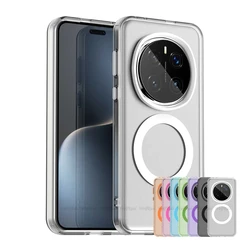 For Honor Magic 7 Pro Case Cover Honor Magic 7 Pro Capa Annular Magnetic Matte Wireless Charging Fundas Huawei Honor Magic 7 Pro