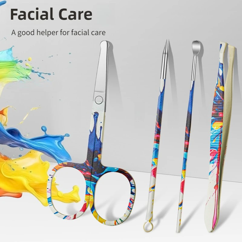 Conjunto clássico de cortador de unhas de aço inoxidável de 5/10 peças com saco de armazenamento PU, kit de preparação de unhas sem perfume, borda de lâmina côncava f