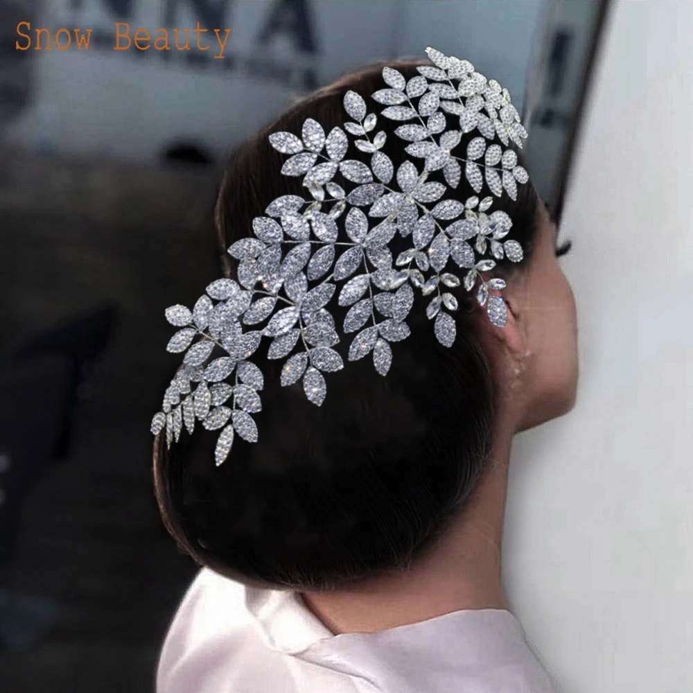 

DZ021 Luxury Crystal Wedding Hair Accessories Jewelry Crown Rhinestone Bridal Headband Party Tiaras Hairbands for Women Headwear