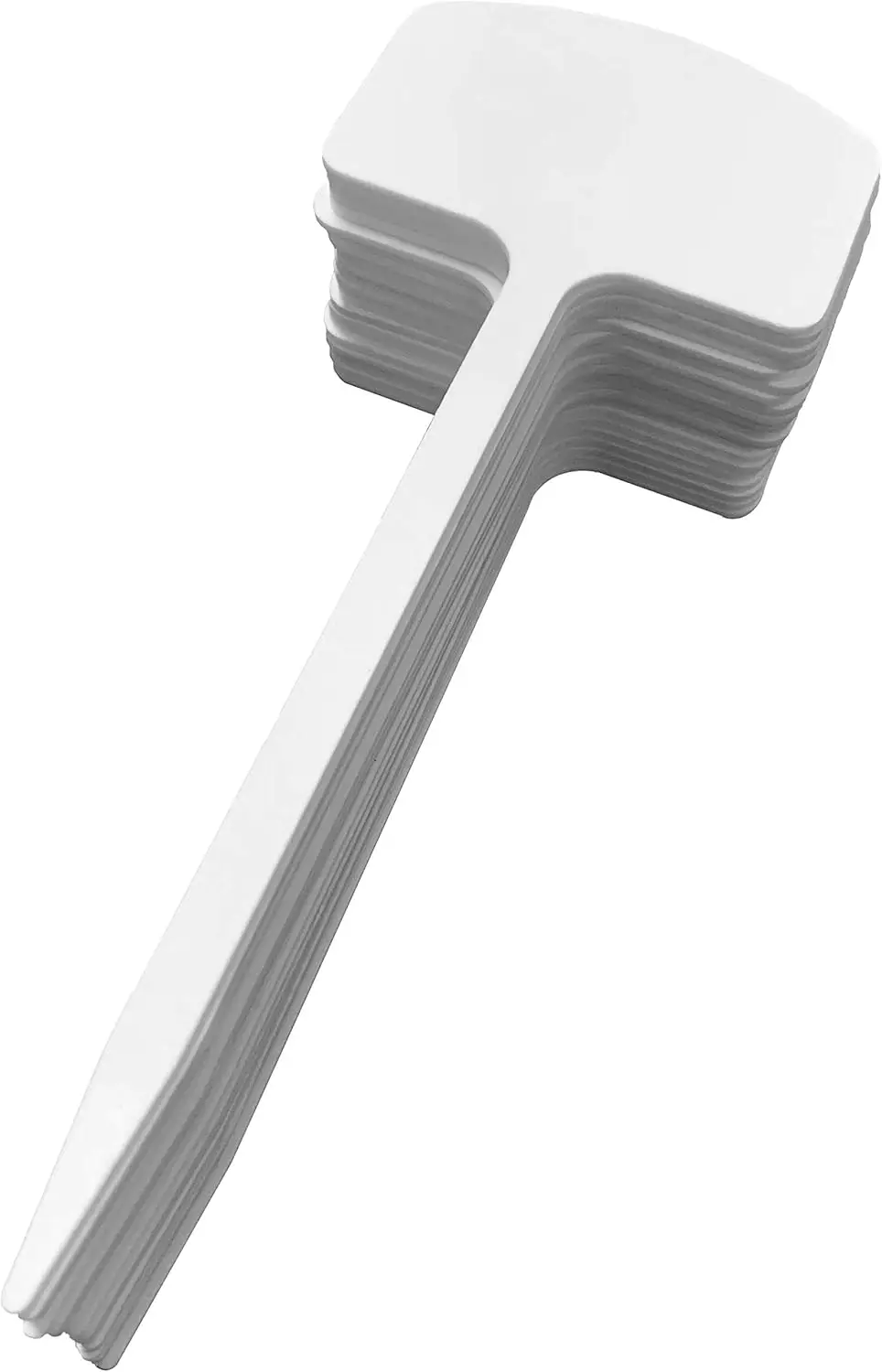 Thick T-Style Plastic Plant Labels, 20 Pcs 6x2.6 Inch Waterproof Garden Stake Tags for Nursery Pots, Reusable & Easy to Write