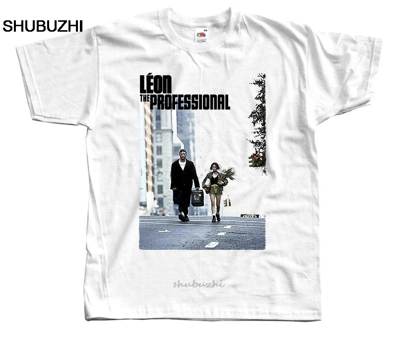 Leon The Professional V6 Movie Poster Matilda T Shirt White fashion t-shirt men cotton brand teeshirt