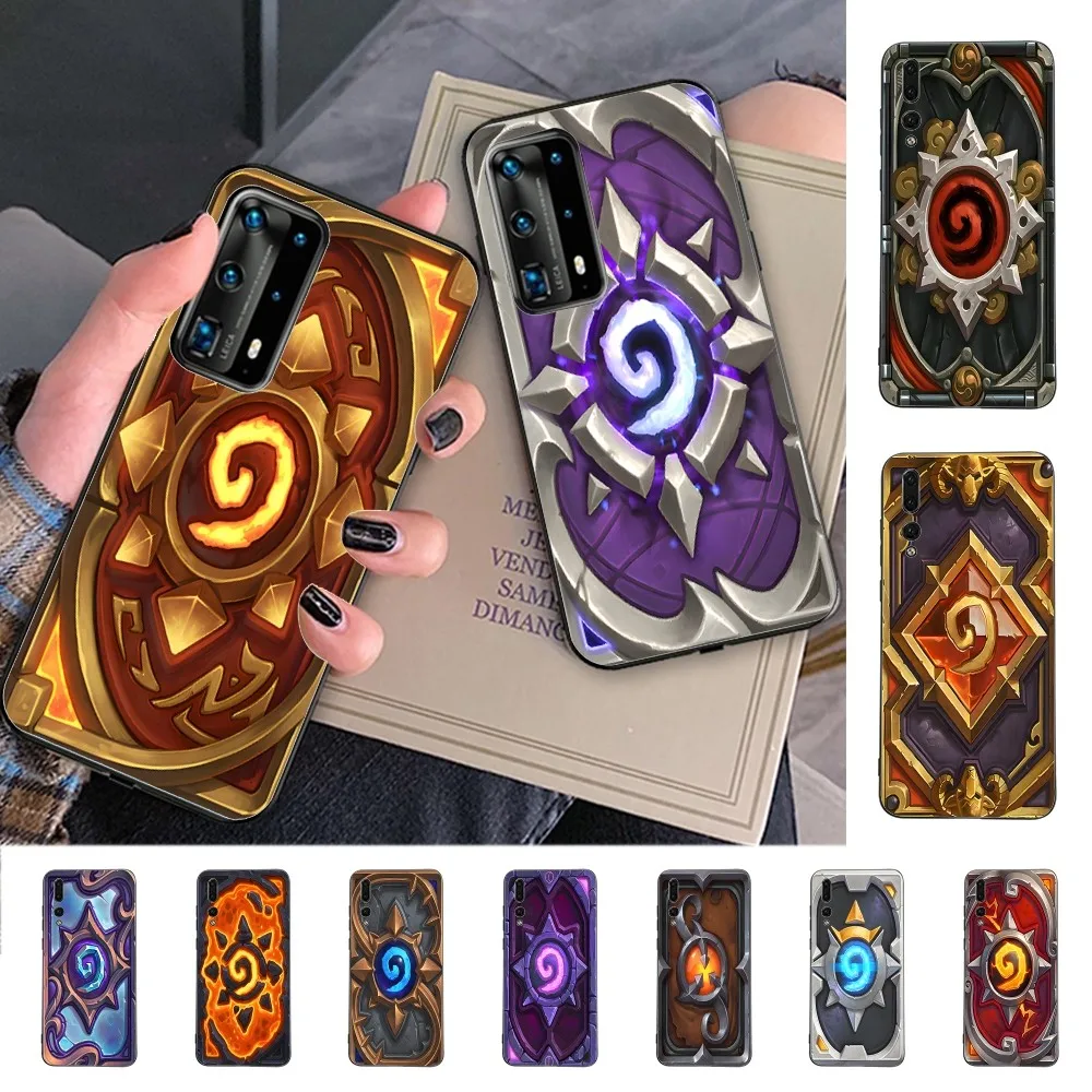 H-Hearthstone Card Backs Phone Case For Huawei P 8 9 10 20 30 40 50 Pro Lite Psmart Honor 10 Lite 70 Mate 20lite