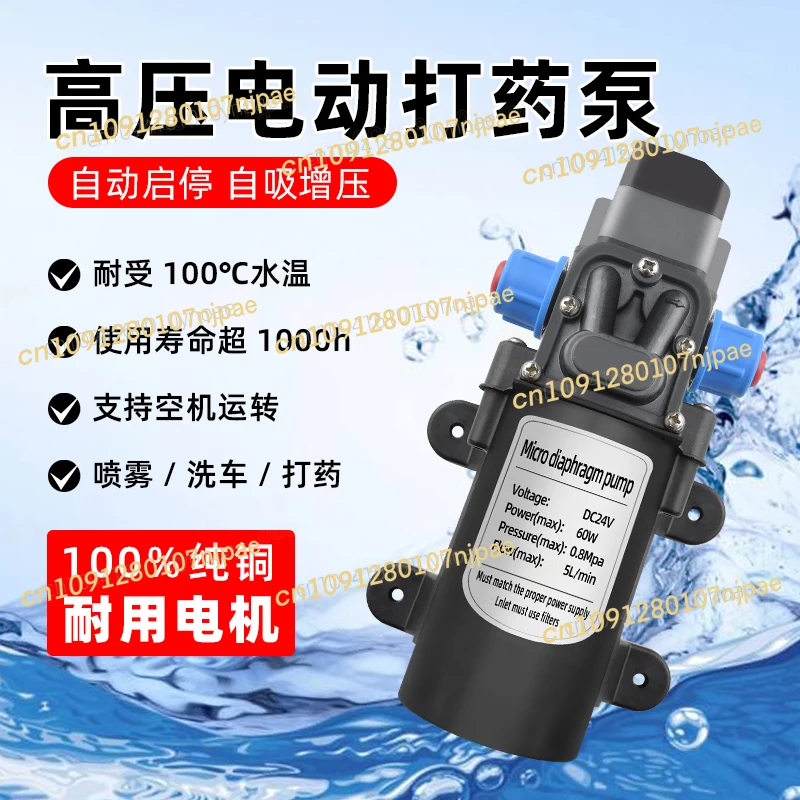 

Сельскохозяйственный опрыскиватель для защиты растений, распылитель пестицидов, водяной насос 60/80/100/120 Вт, автоматический