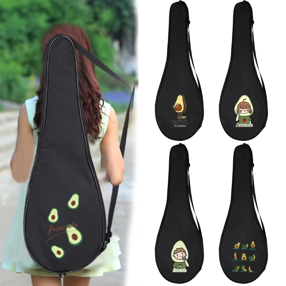 Thick Badminton Racket Shoulder Bag with Large Capacity Wear-resistant and Simple Design Lightweight Sports Equipment Storage