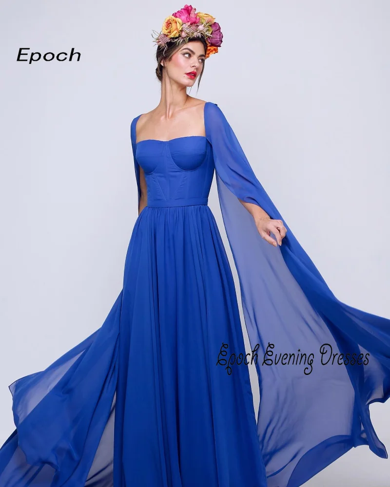 Epoch Formele Avondjurk فساتين مناسبة رسمية Elegante Trompet ساتين سهره نسائيه فخمة Cocktail Galajurk Met Sjaal Voor Vrouwen