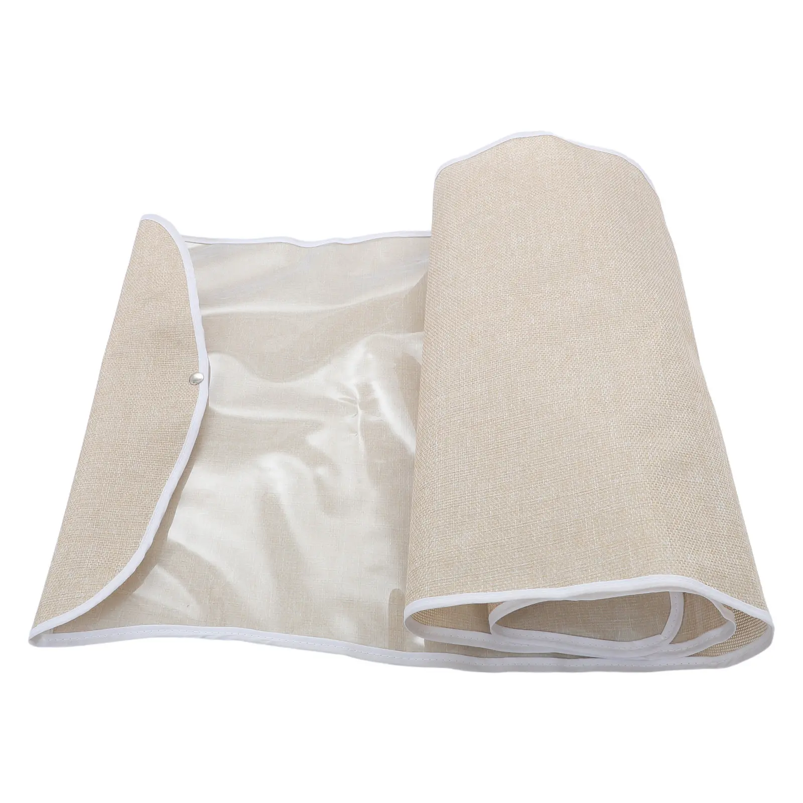 Ironing Board Dust Cover Bag Clear Foldable Protective Sleeve Snap Fastener Close Upright Iron Board Storage Laundry Room Space