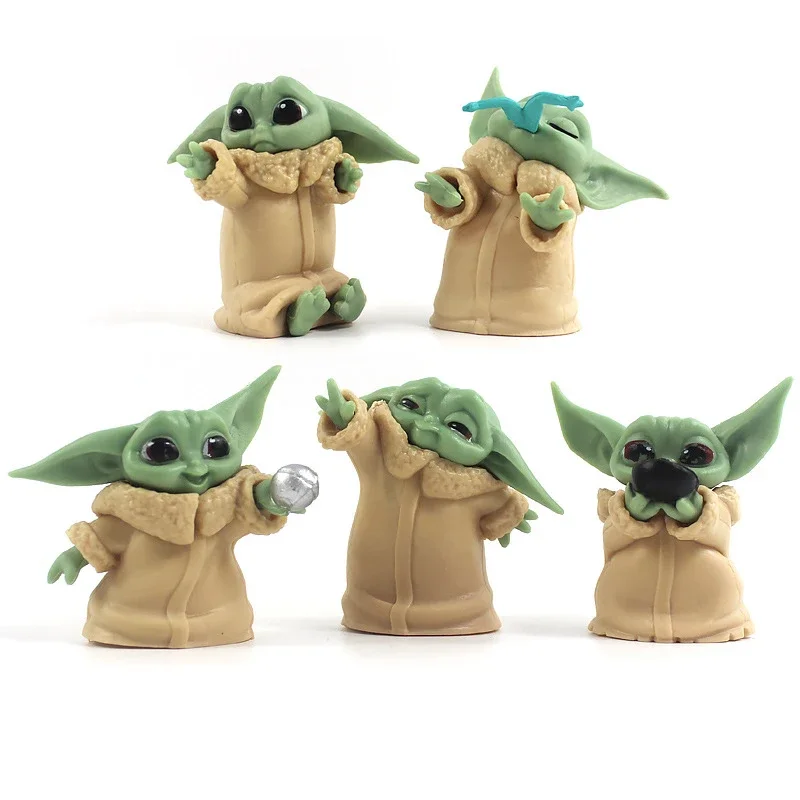 5PCS Star Wars Action Figures Set - Baby Yoda & Darth PVC Collection Model Toys, Perfect Christmas Birthday Gift for Kids Fans
