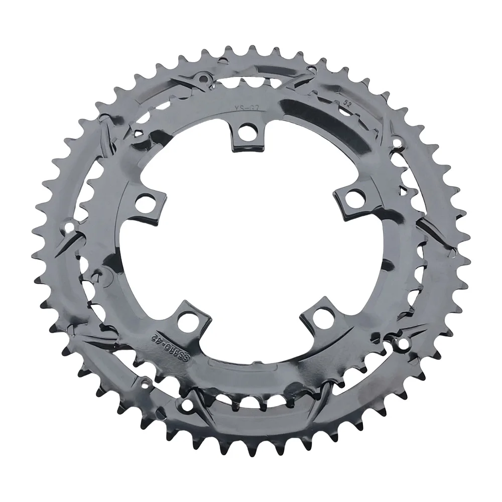 Dual Chainring Chain Ring 34T 42T 52T Chainwheel Chain Wheel 34 42 52 Teeth with 110BCD for Tonghsheng TSDZ2 TSDZ2B Mid Motor