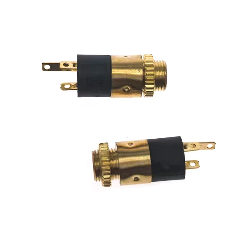 3.5MM Cylindrical Socket Stereo Female Socket lack With Screw 3.5 Audio Video Headphone Connector PI392 GOLD PLATED PJ-392