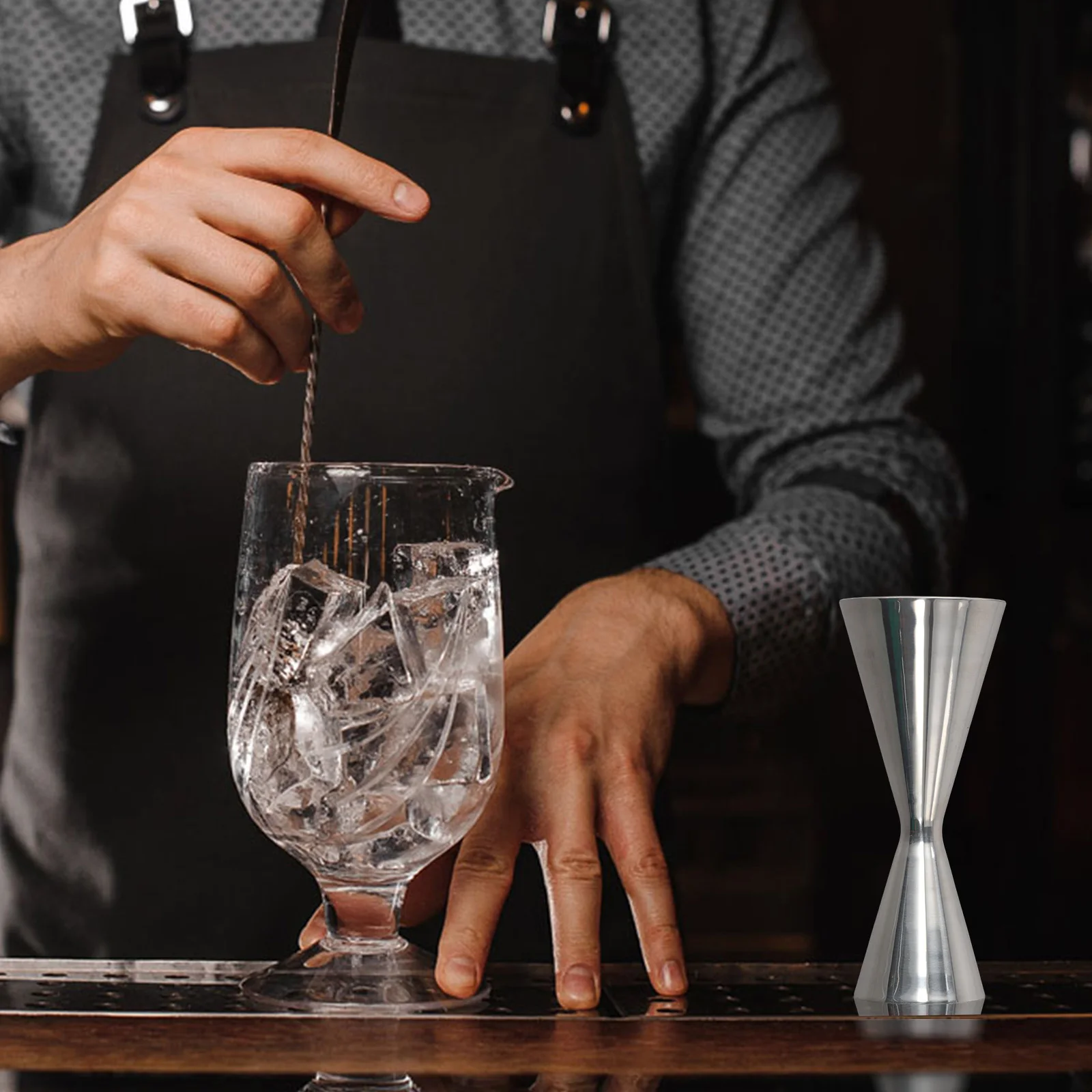 1PC Stainless Steel Cocktail Bar Jigger Japanese Measuring Cup Double Shot Drink For Professional Mixologists Bar Tools