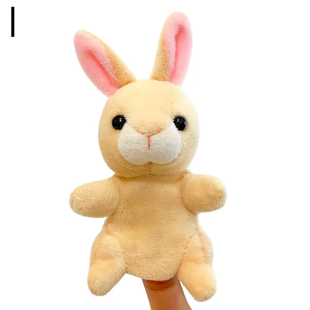 9cm kawaii crianças educacional educação precoce animal jogar fazenda papel brinquedo filhote de cachorro do jardim de infância fantoche dedo boneca coelho ne q0y8