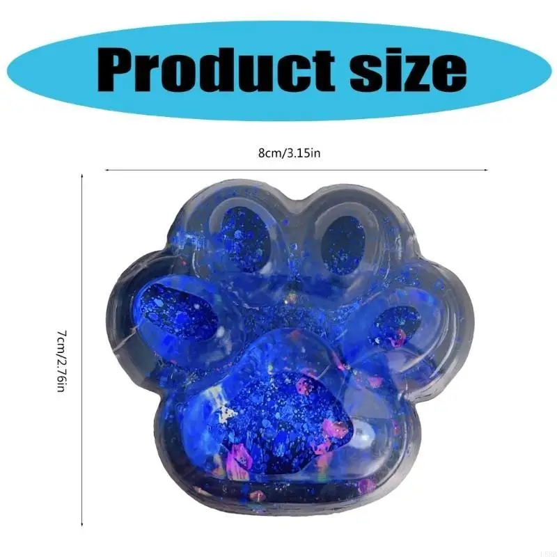 Glitters Cats Paws Squeeze Relax Toy Antistress Slow Rising Toy Goodie Bag Fillers L8RB