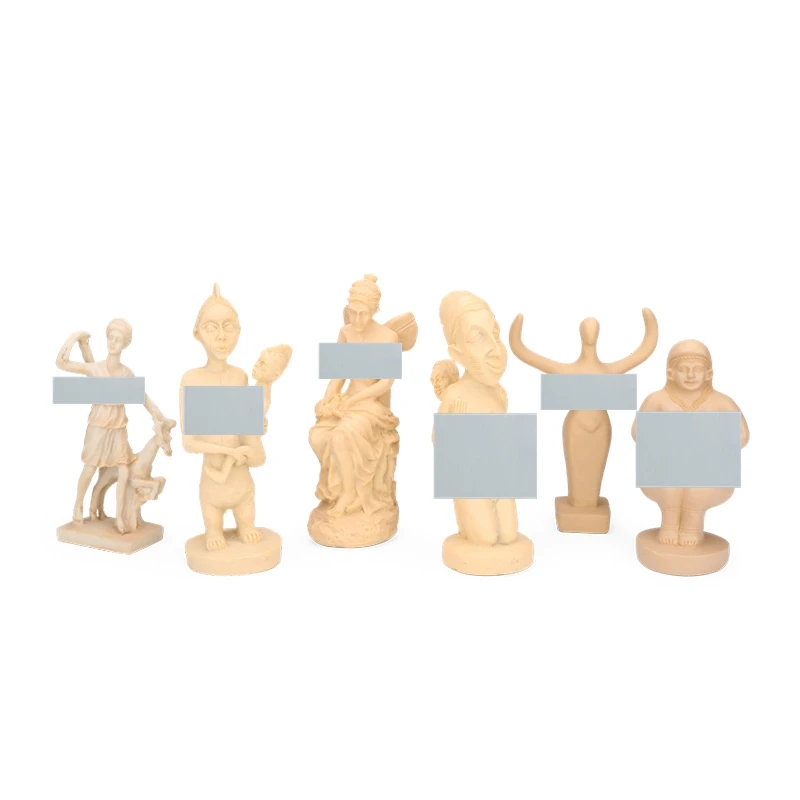 resin figure mental psychological sand table game box court therapy  The great Nile soul  African Great Mother God  6pcs/set