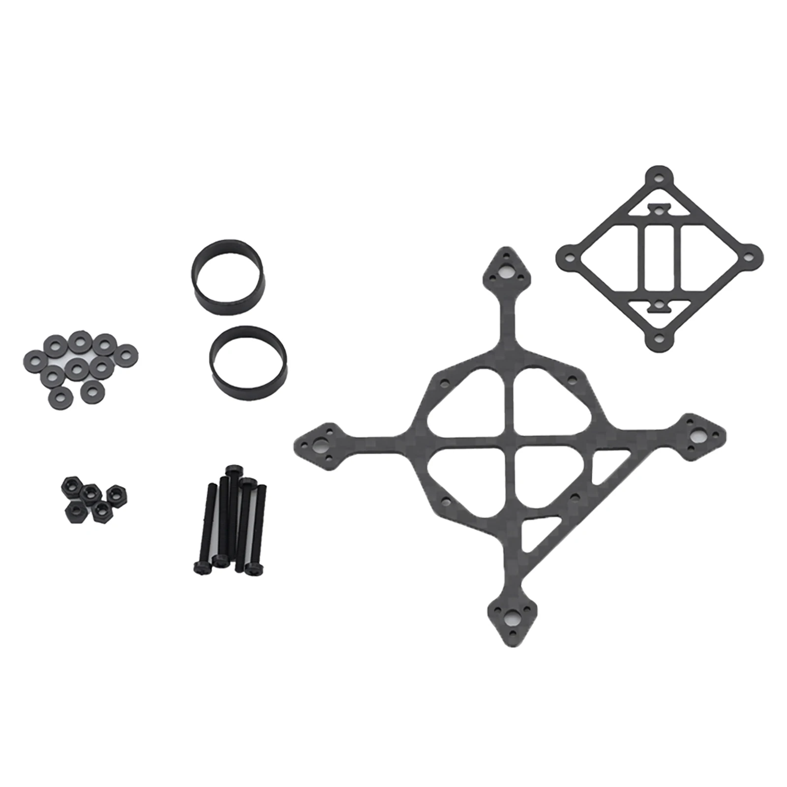65mm 75mm 85mm 95mm Wheelbase 3K Carbon Fiber Bottom Plate Frame Kit 3-8g Toothpick Whoop Mini RC Drone FPV Racing Quadcopter gallery 2
