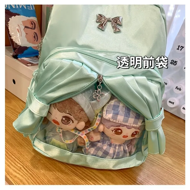 Subculture Kawaii Ita Bag Girl Cute Pleated Shoulder Bags Large Capacity Transparent Backpack Student School Backpacks Рюкзак