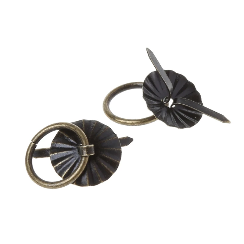 10 pièces couleur Bronze vert anneau broche poignée tiroir armoire bureau tirer bouton meubles livraison directe